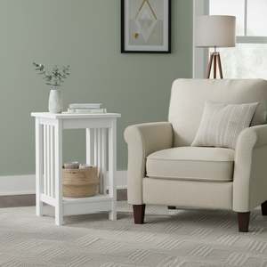 Side Tables: Wular Square Side Table Coffee Table - White