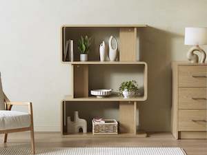 Waitoa 3 Tier Storage Shelf - Oak