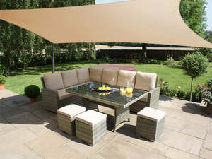 Basics Collection: Rectangle Shade Sail 4m x 6m - DESERT SAND