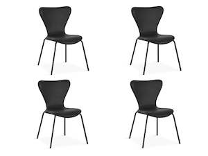 Kyra Dining Chair - Set Of 4 - Black