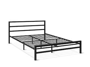 Beds: Dowe Queen Metal Bed Frame - Black