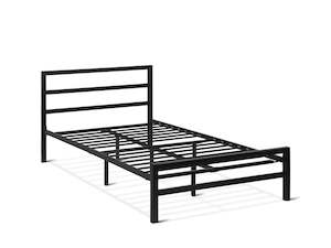Dowe King Single Metal Bed Frame - Black