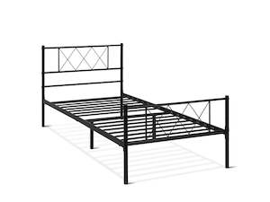 Beds: Picton Single Metal Bed Frame - Black