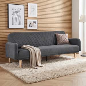 Preorder: Kiri 3 Seater Sofa Bed - Grey