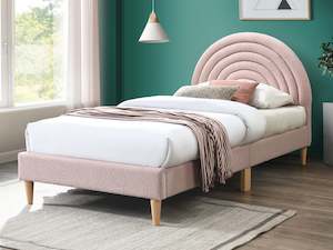Beds: Lydia Single Bed Frame - Pink