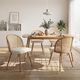 Palm Flannel Dining Chair - Set Of 4 - Beige