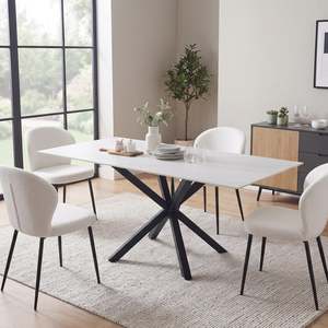 Preorder: Frost Dining Table 160 x 90 x 78cm - White