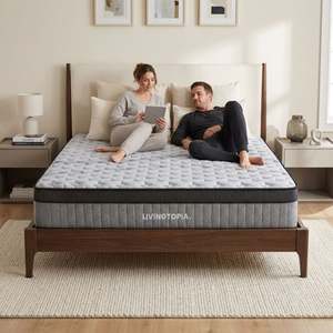 Double Mattresses: LivingTopia Hybrid Plus Double Mattress