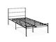 Sienna Single Metal Bed Frame - Black