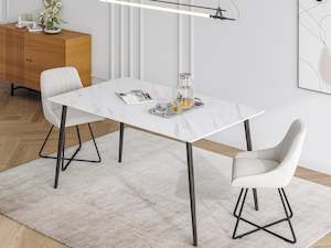 Homepage Sale 1: James Rectangular Ceramic Dining Table 150 x 90cm