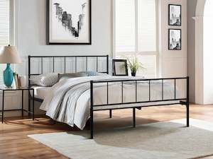Keira Double Metal Bed Frame - Black