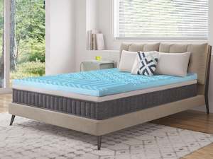 Betalife Zonelux 5 Zone Gel Memory Foam Mattress Topper - Double