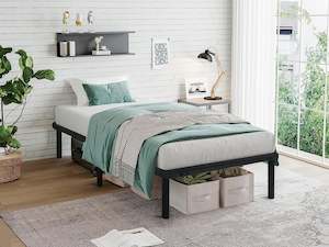 New Arrival: Graham Single Metal Bed Frame - Black