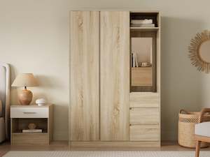 Homepage Sale 1: Julia 2 Door Wardrobe With 3 Drawers - Oak