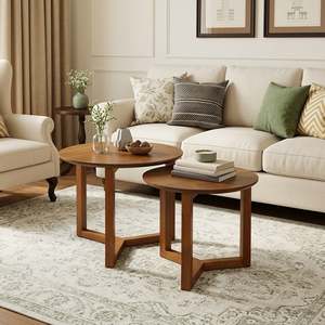 Timber 2 Piece Coffee Table Set - Warm Maple