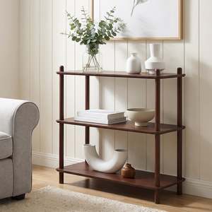 Preorder: Tui 3 Tier Storage Shelf Bookshelf - Walnut