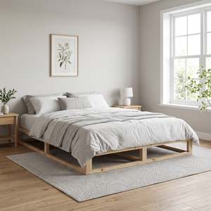 Preorder: Loom Queen Wooden Bed Frame - Natural