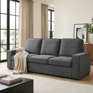 Homepage Sale 8: Serene 3 Seater Sofa - Dark Grey