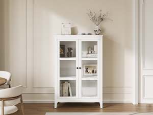 Office: Congo Display Cabinet - White