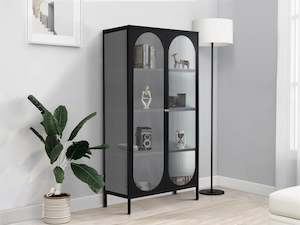 Arden 1.5m Storage Cabinet - Black