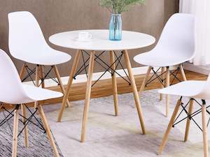 Dining Tables: Cena Dining Table Round 80 x 76 cm - White