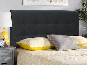 Bedheads: Susan Double Fabric Upholstered Headboard - Black