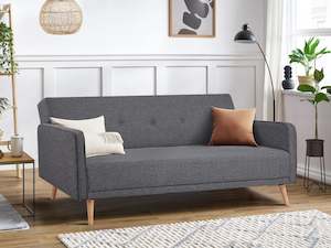 Sofa Beds: Jarrod 3 Seater Sofa Bed - Dark Grey