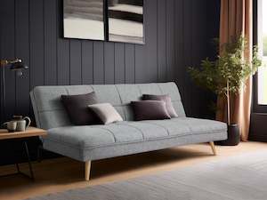 Sofa Beds: Chile 3 Seater Sofa Bed - Light Grey