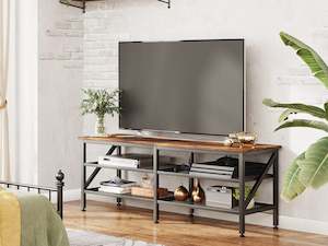 Gambia 1.6m Entertainment Unit - Rustic Brown