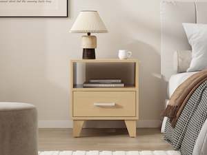 Bedside Tables: Claire Bedside Table - Oak