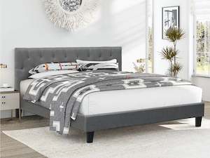 Blane Super King Bed - Dark Grey