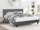 Blane Super King Bed - Dark Grey