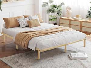 Super King Beds: Ohio Super King Wooden Bed Base - Natural