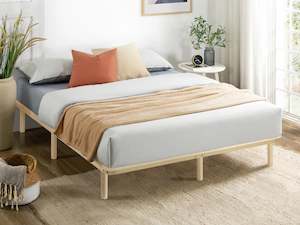 Ohio King Wooden Bed Base - Natural