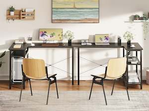 Desks: Omar Computer Corner Desk - Black