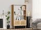 Gila Rattan Bookshelf Display Shelf - Natural
