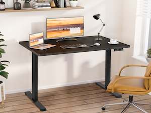 Office: Bennie 140cm Dual Motor Electric Standing Desk - Black