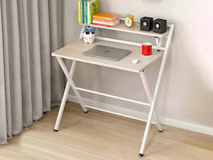 Desks: Milo 80cm Foldable Computer Desk - Oak