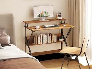 Michael 70cm Computer Desk Study Table - Rustic Brown