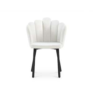 On Sale: Urban Petal-shaped Upholstered Dining Chair - Set of 2 - Beige