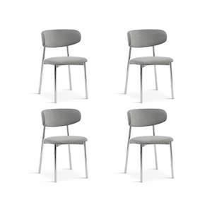 On Sale: Onyx Fabric Dining Chair - Set of 4 - Grey