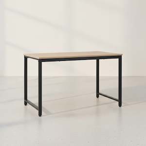 Easton 120cm Computer Desk - Natural + Black