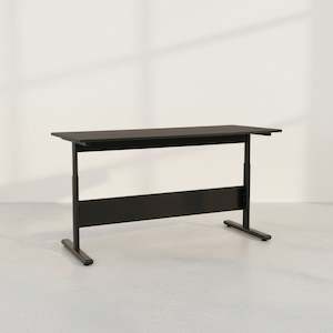 Hector 140cm Height-Adjustable Computer Desk - Black