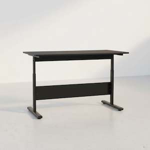 Office: Hector 120cm Height-Adjustable Computer Desk - Black