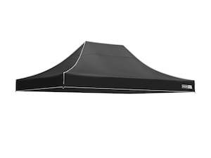 Toughout Thunderstorm Gazebo Canopy 3x4.5m - Black