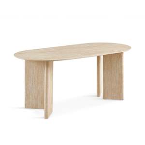 Dining Tables: Xanthe Oval Dining Table 180 x 90cm - Travertine