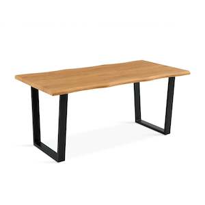 Bryce Dining Table 180 x 90cm - Oak + Black