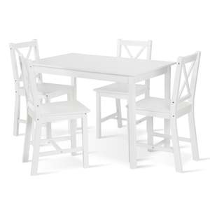 Chloe 5 Piece Dining Set - White