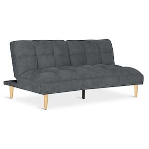 Sofa Beds: Barton 3 Seater Sofa Bed - Dark Grey