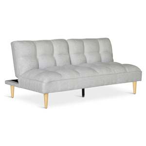 Sofa Beds: Barton 3 Seater Sofa Bed - Light Grey